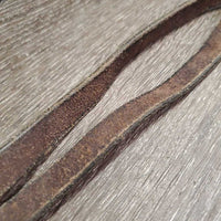 Curb Plain Reins *gc, scrapes, creases, v.dry, v.stiff, twists
