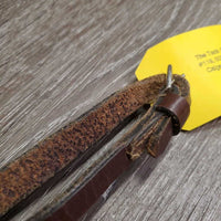 Curb Plain Reins *gc, scrapes, creases, v.dry, v.stiff, twists
