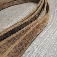 Pr Stirrup Leathers *gc, dry, older, scrapes, xholes, stains, rough
