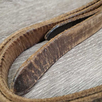 Pr Stirrup Leathers *gc, dry, older, scrapes, xholes, stains, rough
