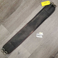 Nylon Web & Neoprene Lungeing Surcingle - GIRTH ONLY *gc/fair, dirty, hairy, oxidized buckles
