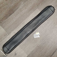 Nylon Web & Neoprene Lungeing Surcingle - GIRTH ONLY *gc/fair, dirty, hairy, oxidized buckles
