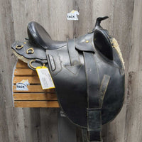 14" *XW" Snowy River Style Aussie Saddle, Horn, Girth, Stirrup Leathers & Irons, "Australian Stock Saddle" Neoprene Saddle Pad, "Kimberley Series" Saddle Bags
