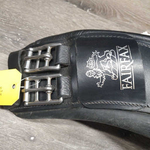 Anatomical Hvy Thick Padded Leather Dressage Girth *vgc, mnr dirt?residue, hair, dusty, deep creases