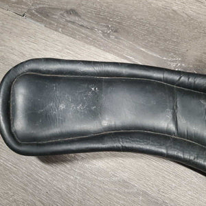 Anatomical Hvy Thick Padded Leather Dressage Girth *vgc, mnr dirt?residue, hair, dusty, deep creases