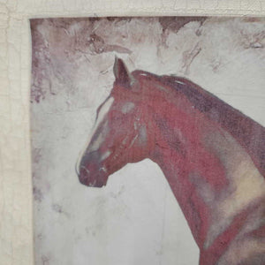 Canvas Horse Print *gc, warped