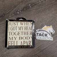 Stonewitwords Horse Coaster "Just When I Got My Heart Together ..." , box *new, torn box