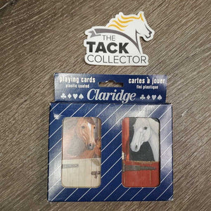 Claridge 2 Decks - Horse Playing Cards, box *new, torn box
