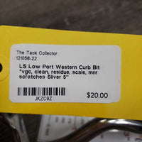 LS Low Port Western Curb Bit *vgc, clean, residue, scale, mnr scratches