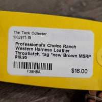 Western Harness Leather Throatlatch, tag *new