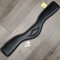 Anatomical Padded Leather Dressage Girth, 2x els, Center D Ring *xc, v.mnr dents, clean, top rubs
