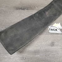 Neoprene Dressage Girth, velcro liner, x2 els *gc, mnr dirty & residue, hairy, rubs, bent keepers, older?
