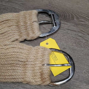 27 Mohair String Cinch, 2x D Rings *vgc, clean, hairy, No Keeper
