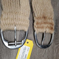 27 Mohair String Cinch, 2x D Rings *vgc, clean, hairy, No Keeper