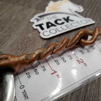 Single Twisted Copper Wire Western Loose Ring Bit *gc, clean, residue, chewed, sharp edge