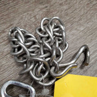 Jointed Kimberwick Snaffle Bit, chain *gc, dirty, residue, scratches, stains
