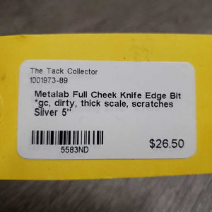 Full Cheek Knife Edge Bit *gc, dirty, thick scale, scratches