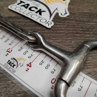 Med French Link Eggbutt Bit, wide flat center bar *gc/fair, v.dirty, loose joints, scratches
