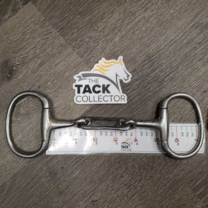 Med French Link Eggbutt Bit, wide flat center bar *gc/fair, v.dirty, loose joints, scratches