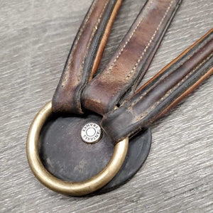 Fs Rsd Padded LEather & Elastic Breastplate, snaps *N0 Witherbridge, older, gc/fair, rubs, dirty, faded, stains