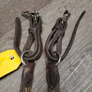Fs Rsd Padded LEather & Elastic Breastplate, snaps *N0 Witherbridge, older, gc/fair, rubs, dirty, faded, stains