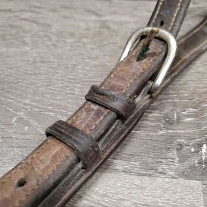 Fs Rsd Padded LEather & Elastic Breastplate, snaps *N0 Witherbridge, older, gc/fair, rubs, dirty, faded, stains