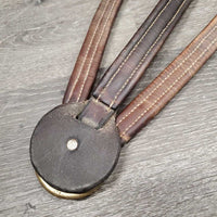 Fs Rsd Padded LEather & Elastic Breastplate, snaps *N0 Witherbridge, older, gc/fair, rubs, dirty, faded, stains
