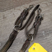 Fs Rsd Padded LEather & Elastic Breastplate, snaps *N0 Witherbridge, older, gc/fair, rubs, dirty, faded, stains
