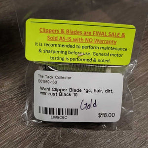 Clipper Blade *gc, hair, dirt, mnr rust