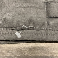 Thick Quilt Saddle Pad *gc, mnr hair, shavings, rough binding, threads, rubs, repairs, puckers, holey edges