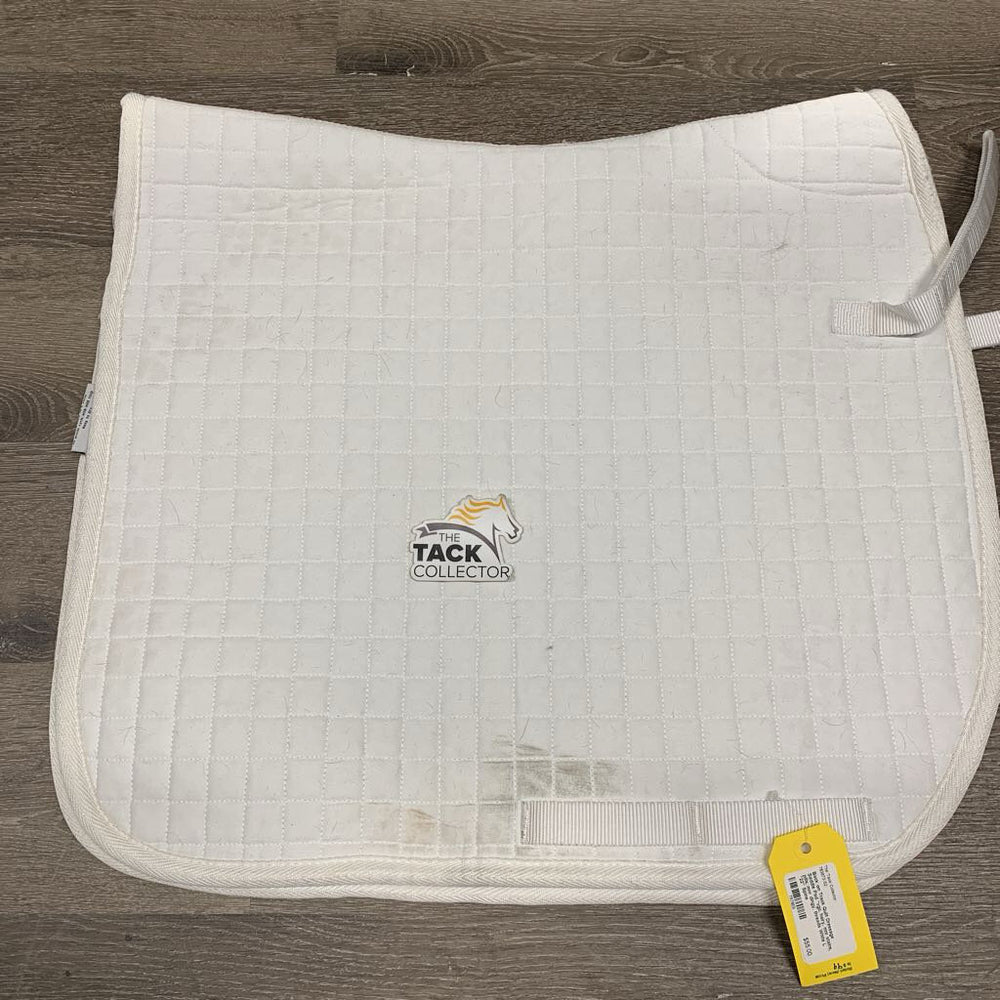 Quilt Dressage Saddle Pad *vgc, hairy, mnr stains, pills, mnr dingy, threads