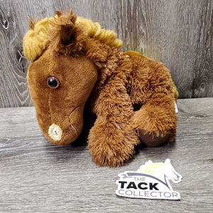 Stuffed Animal House Horse Stuffed Animal, Calgary Stampede Scarf *gc, clean, v.clumpy mane & tail, older