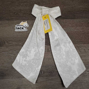 Satin Stock Tie & velcro Collar *gc, older, edge frays & rubs