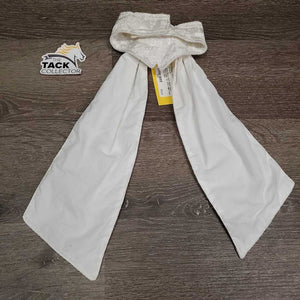 Satin Stock Tie & velcro Collar *gc, older, edge frays & rubs