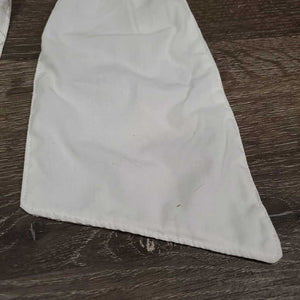 Satin Stock Tie & velcro Collar *gc, older, edge frays & rubs