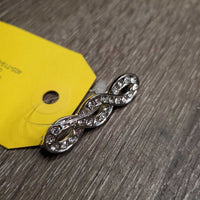 Infinity Stock Tie Brooch, Bling *vgc
