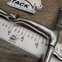 Med Full Cheek Snaffle Bit *gc, clean, dull, stains, scratches, loose joints
