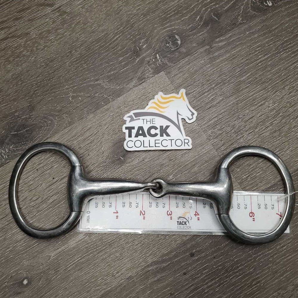 Thick Hvy Eggbutt Snaffle Bit *gc, scuffs, clean, stains, scratches, residue, loose/sharp hinges?