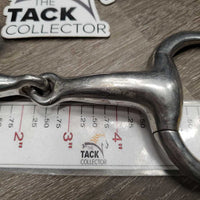 Thick Hvy Eggbutt Snaffle Bit *gc, scuffs, clean, stains, scratches, residue, loose/sharp hinges?
