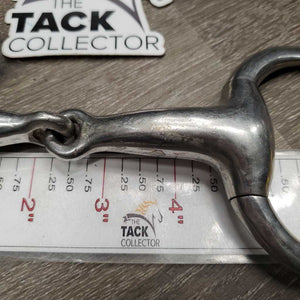Thick Hvy Eggbutt Snaffle Bit *gc, scuffs, clean, stains, scratches, residue, loose/sharp hinges?