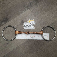 Med Slow Twist Western Loose Ring Bit *gc, clean, discolored, scratches, stain