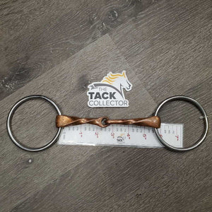 Med Slow Twist Western Loose Ring Bit *gc, clean, discolored, scratches, stain
