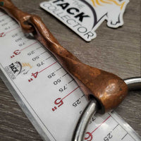 Med Slow Twist Western Loose Ring Bit *gc, clean, discolored, scratches, stain
