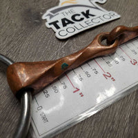 Med Slow Twist Western Loose Ring Bit *gc, clean, discolored, scratches, stain

