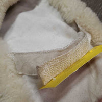 Sheepskin Lungeing Surcingle Cover Pad *vgc, clean, pilly, rubs, frays, loose/creased lining
