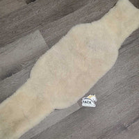 Sheepskin Lungeing Surcingle Cover Pad *vgc, clean, pilly, rubs, frays, loose/creased lining