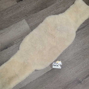 Sheepskin Lungeing Surcingle Cover Pad *vgc, clean, pilly, rubs, frays, loose/creased lining