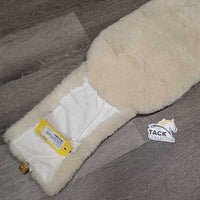 Sheepskin Lungeing Surcingle Cover Pad *vgc, clean, pilly, rubs, frays, loose/creased lining
