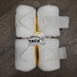 4 Fleece Polos *gc, clean, clumpy, stains, hair, marker