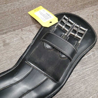 Anatomical Padded Neoprene Dressage Girth, 2x els, D Ring, Center Strap *gc, clean, hairy seams